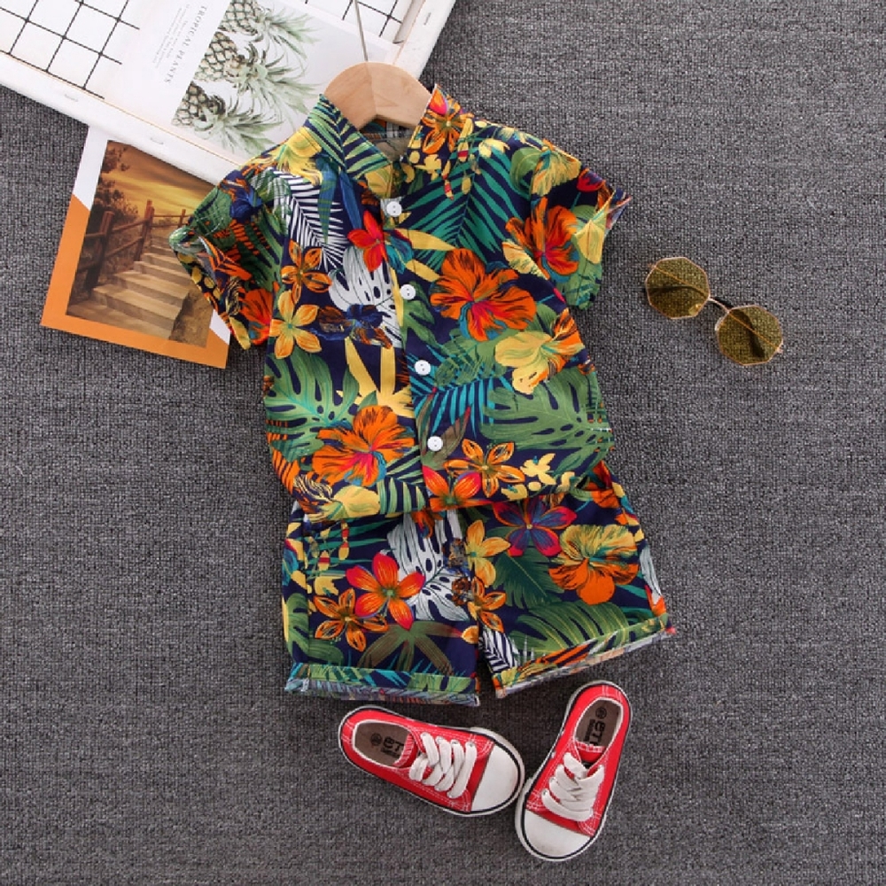 Boys 2 piece matching floral set